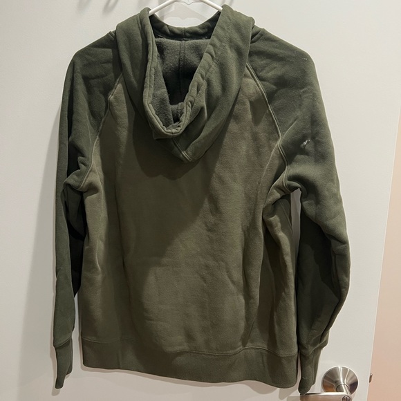 Champion Hoodie Fleece Hooded Pullover Army Green - Picture 3 of 4